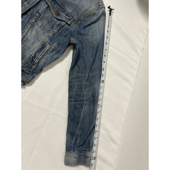 Aritzia Talula Denim Jacket Vintage Wash Size Medium Women's - Picture 7 of 9